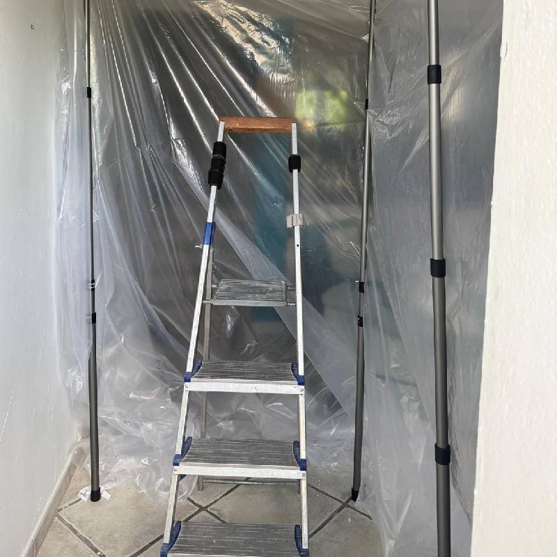 Chantier de pose protégé par BAB Fenêtres